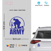 Bold Army Warning Tag for Road Awareness
